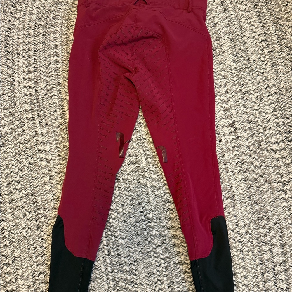 🍒 HORZE Melody Womens High Waist Silicone Full Seat Breeches 🍒 - Picture 2 of 5